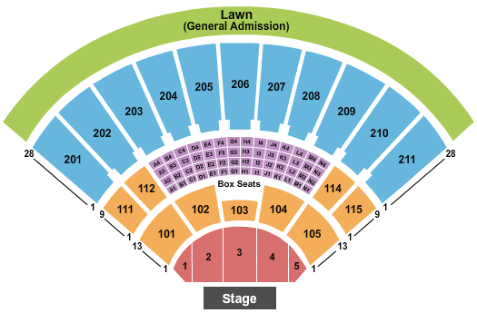 Toyota Amphitheatre Pitbull Seating Chart